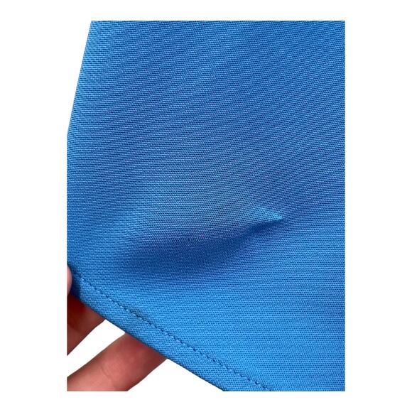 Reiss dress Eleni cap sleeve midi blue size 4 DEFECT - Picture 3 of 11